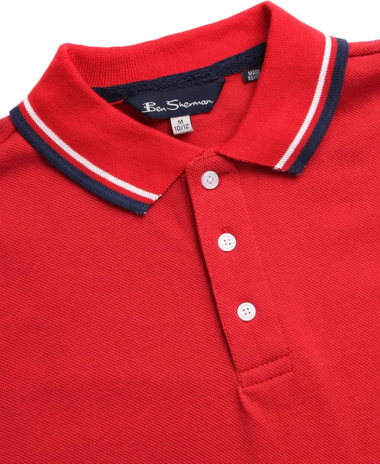 Ben Sherman Boys' Polo Shirt - 2 Pack Classic Fit Short Sleeve Pique Polo - Comfort Stretch Golf Shirt for Boys (8-18)