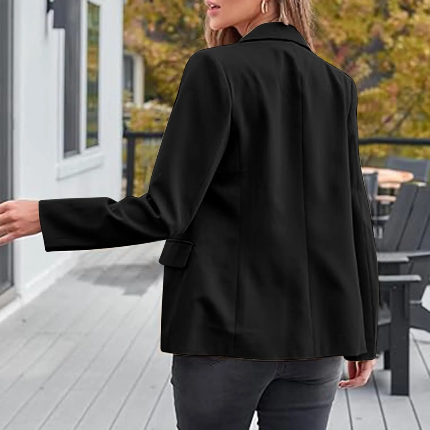 Blazers for Women Business Suit Jacket Work Office Blazer Long Sleeve Casual Blazer Open Front Cardigan Coat Outerwear