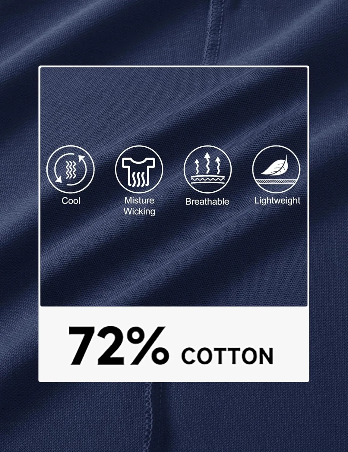 MAGCOMSEN Mens Polo Shirts with Pocket Cotton Pique Short Sleeve Collared Shirt Moisture Wicking Golf Shirts 3-Button Shirts