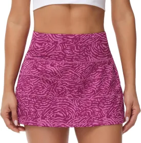 MCEDAR Pleated Tennis Skirt for Women with Pockets Women's High Waisted Athletic Golf Skorts Skirts Running Workout Shorts