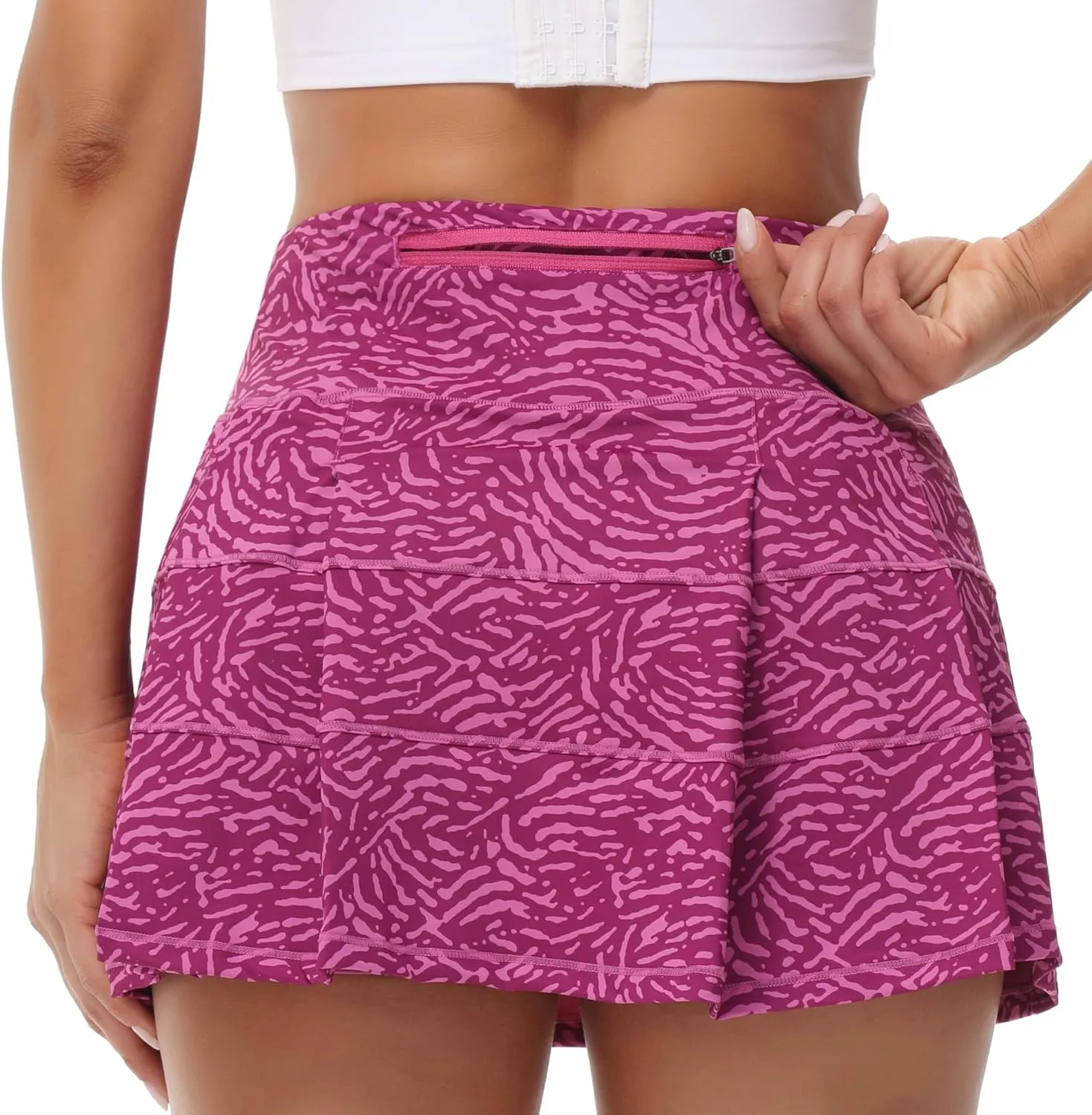 MCEDAR Pleated Tennis Skirt for Women with Pockets Women's High Waisted Athletic Golf Skorts Skirts Running Workout Shorts