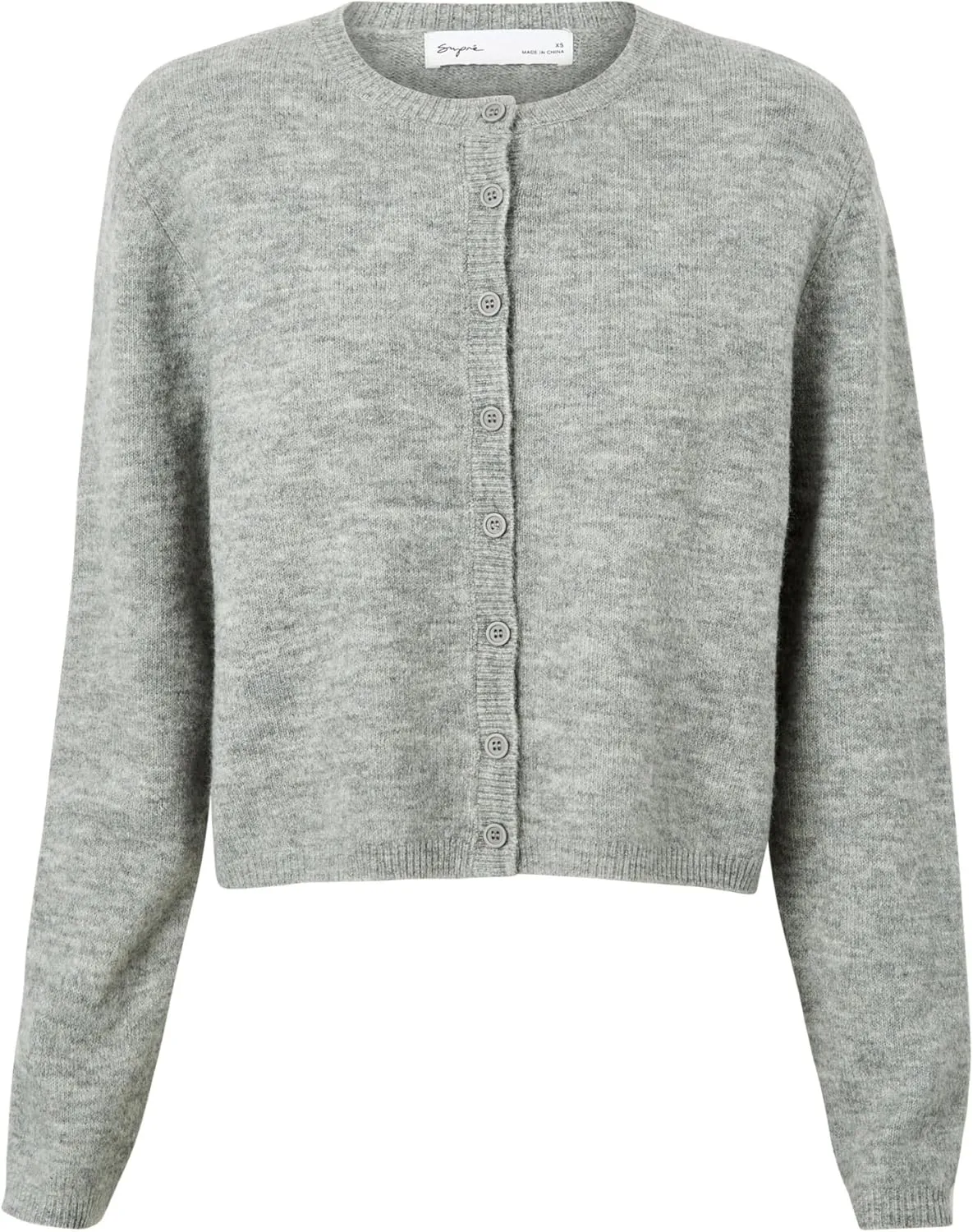 Women Y2k Crop Cardigan Sweater Crop Button Down Cardigan Cute Long Sleeve Sweater Open Front Lightweight Knit Tops